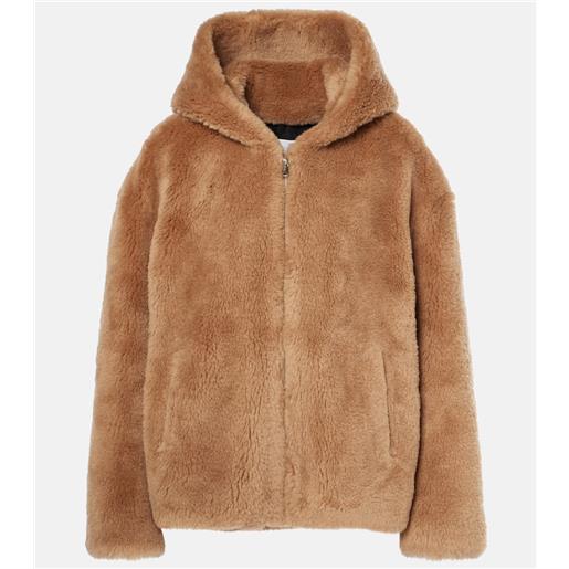 Yves Salomon giacca in lana con cappuccio