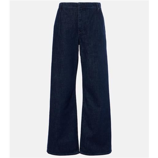 Re/Done jeans a gamba larga triuser a vita alta