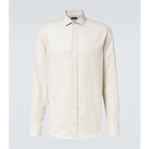 Ralph Lauren Purple Label camicia in cotone a quadri