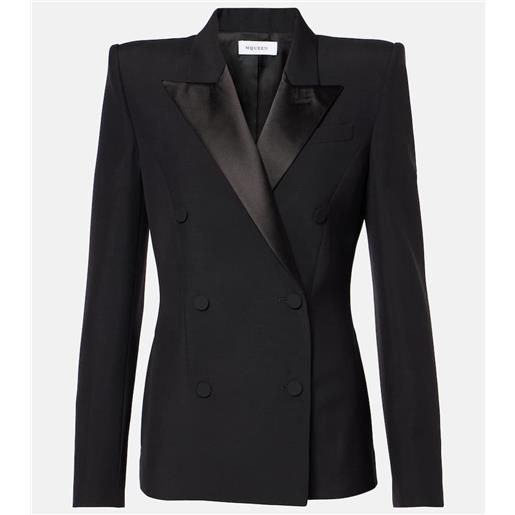 McQueen blazer doppiopetto in lana