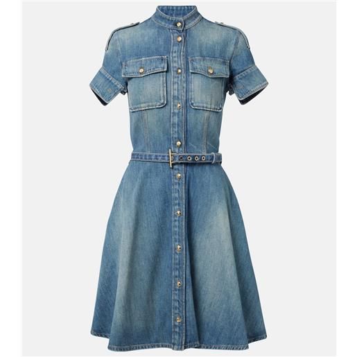 McQueen abito corto di jeans uniform