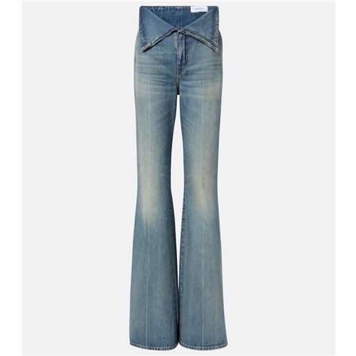 McQueen jeans bootcut a vita alta
