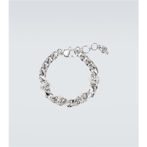 McQueen bracciale a catena skull
