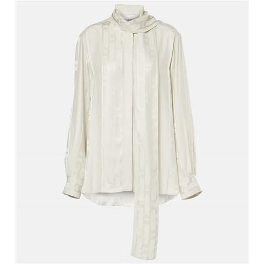 Tod's blusa in jacquard di raso