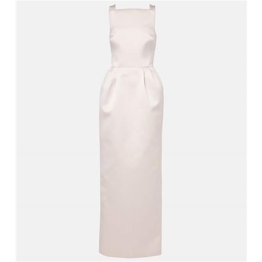 Safiyaa abito lungo trecchi in raso