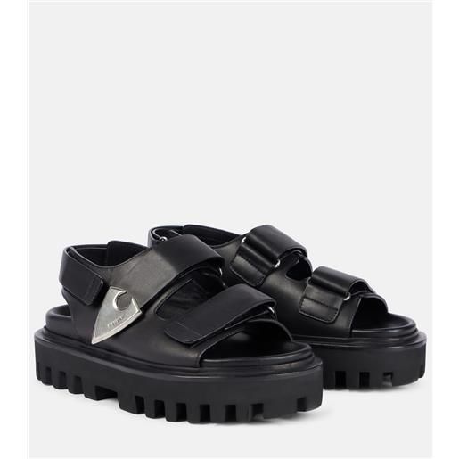 McQueen sandali slingback in pelle