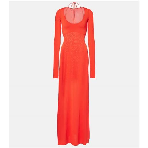 SIR abito lungo valejo halter in maglia