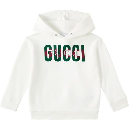 Gucci Kids felpa in jersey di cotone con logo