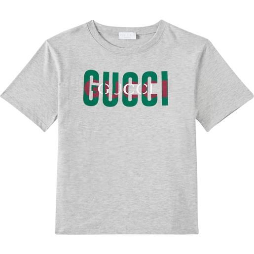 Gucci Kids t-shirt in jersey di cotone con logo