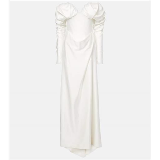 Vivienne Westwood bridal - abito lungo off-shoulder ember in raso