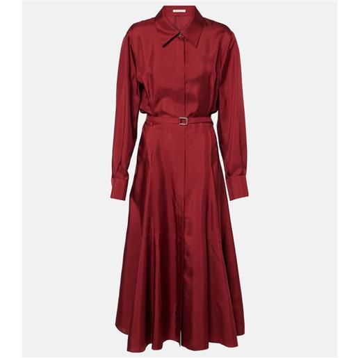 Emilia Wickstead abito chemisier riko in twill di seta