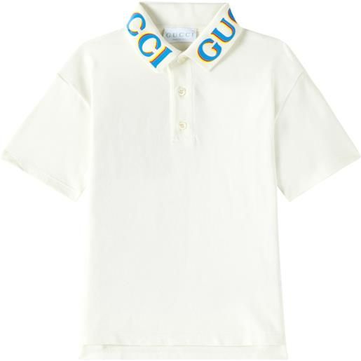 Gucci Kids polo in misto cotone con logo