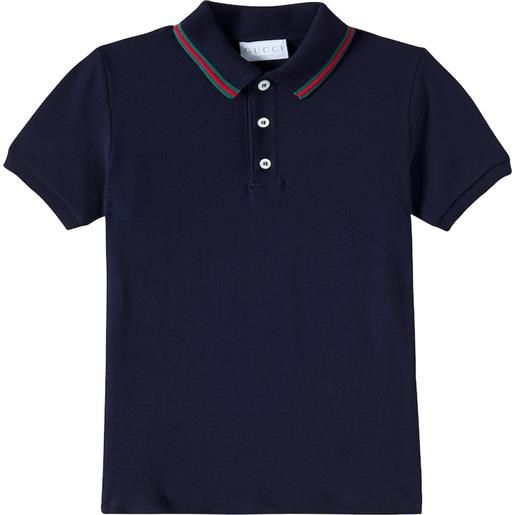 Gucci Kids polo in piquã© di cotone