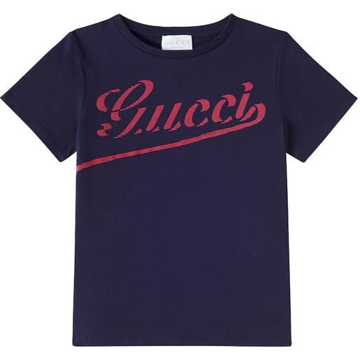 Gucci Kids t-shirt in jersey di cotone con stampa