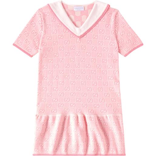 Gucci Kids abito polo gg in cotone