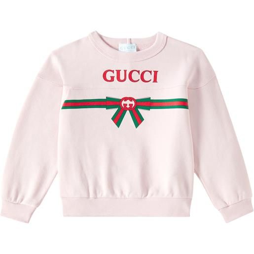Gucci Kids felpa in cotone con logo