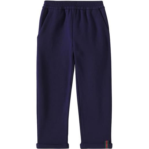 Gucci Kids pantaloni sportivi web in jersey