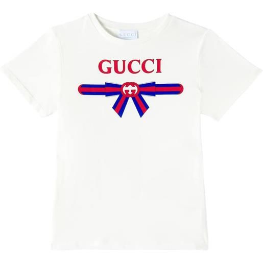 Gucci Kids t-shirt in jersey di cotone con logo