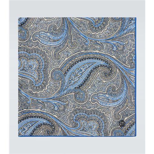 Dunhill fazzoletto da taschino in seta con stampa