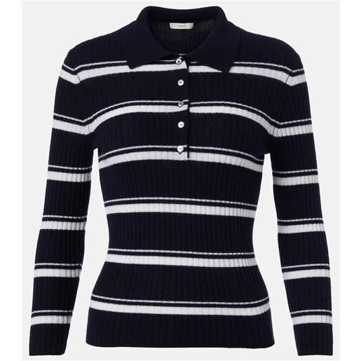 Vince polo in cashmere e seta