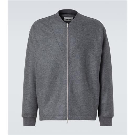 Jil Sander felpa in lana con zip