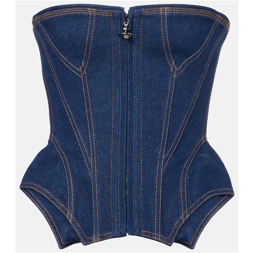 Vivienne Westwood corsetto di jeans