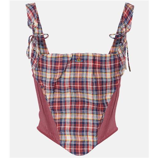 Vivienne Westwood top puppy in lino e cotone