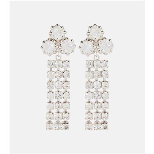 Jil Sander orecchini con cristalli