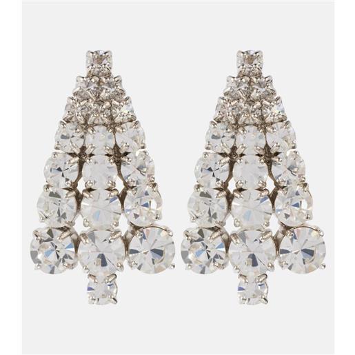 Jil Sander orecchini con cristalli
