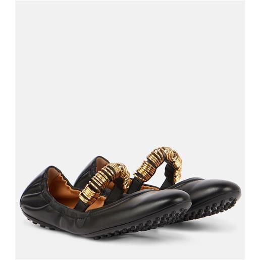 Tod's ballerine mary jane in pelle