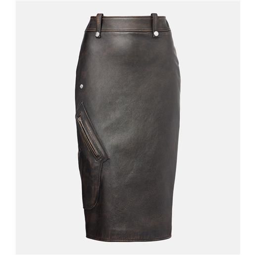 McQueen gonna a tubino in pelle