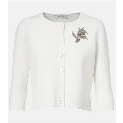 McQueen cardigan con ricamo