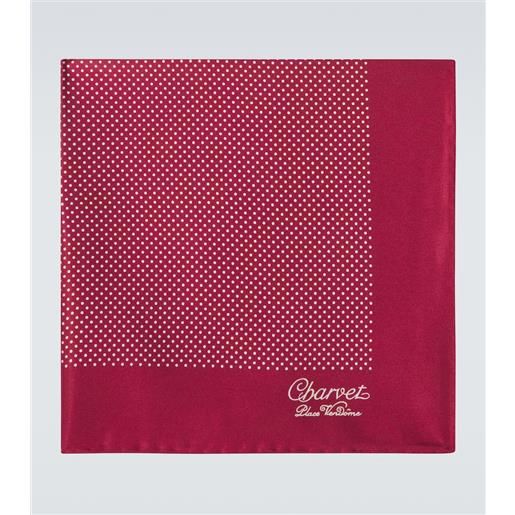 Charvet fazzoletto in seta con stampa