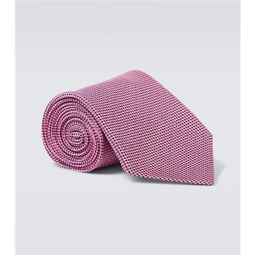 Charvet cravatta in jacquard di seta