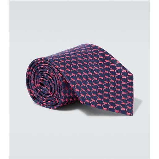 Charvet cravatta in jacquard di seta