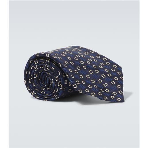 Charvet cravatta in jacquard di seta