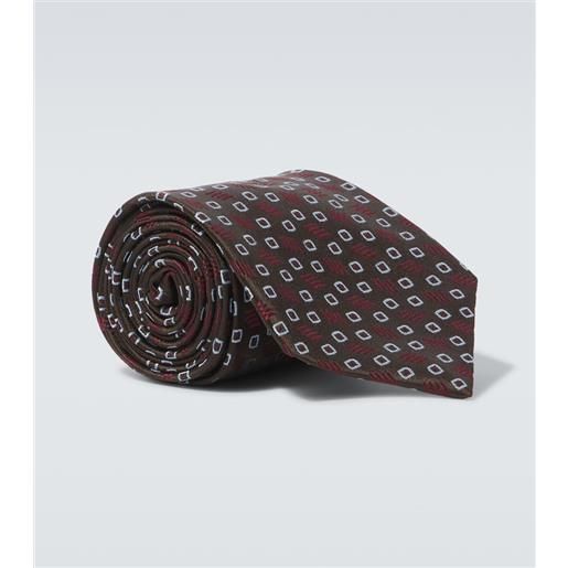 Charvet cravatta in jacquard di seta