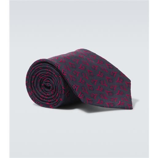 Charvet cravatta in jacquard di seta