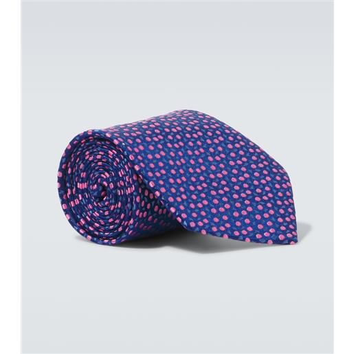 Charvet cravatta in jacquard di seta