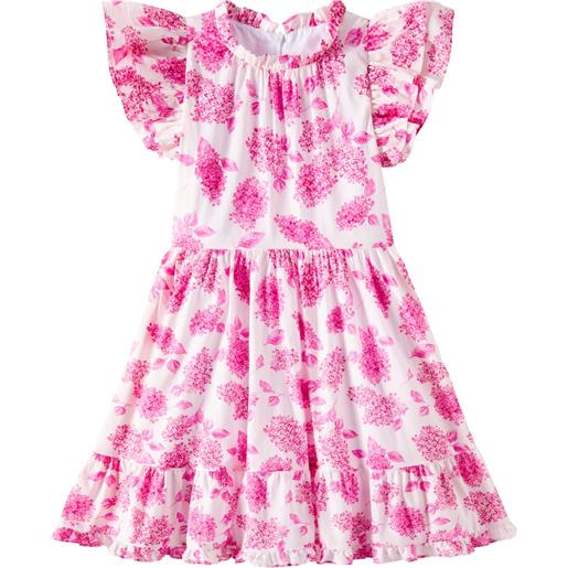 Tartine et Chocolat abito in cotone con volant e stampa