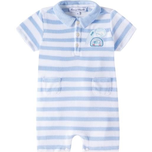 Tartine et Chocolat baby - pagliaccetto in misto cotone a righe