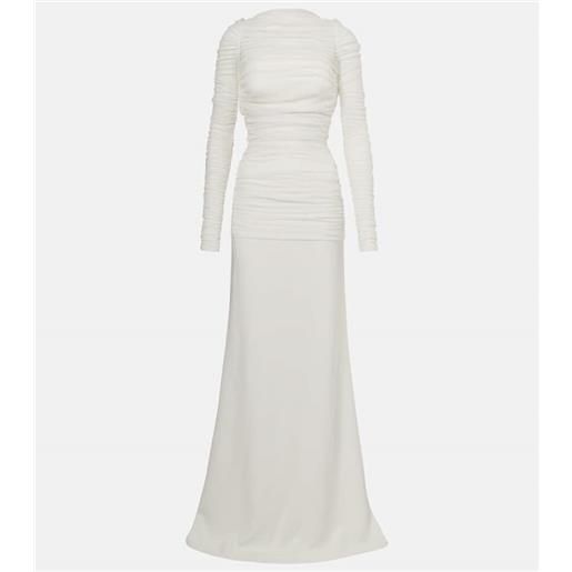 Christopher Esber bridal - abito lungo in tulle di seta