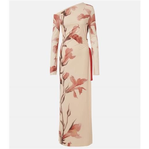 SIR abito lungo monospalla con stampa