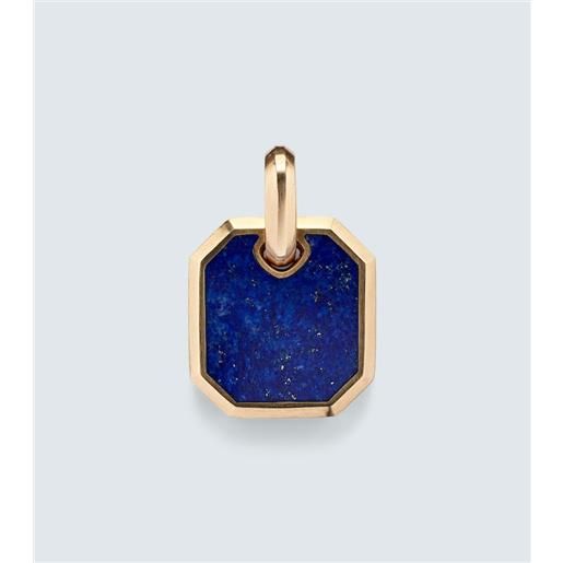David Yurman pendente amulet in oro 18kt con lapislazzulo