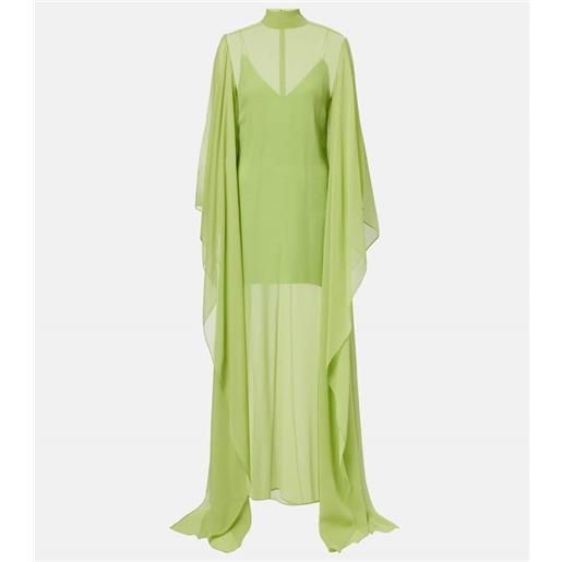 Taller Marmo caftano lanzarote in seta semitrasparente