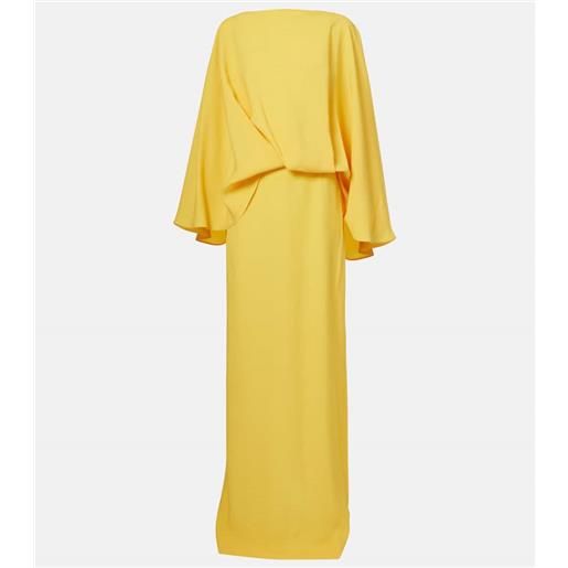 Taller Marmo abito lungo maddalena in crãªpe cady