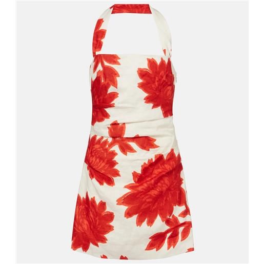 SIR abito corto in lino con ruches