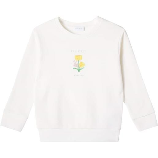 Gucci Kids felpa in jersey di cotone con stampa