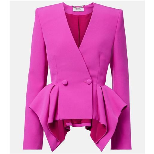 Safiyaa blazer doppiopetto con peplum