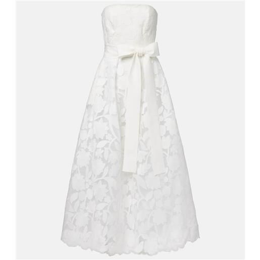 Elie Saab abito lungo in tulle con ricamo